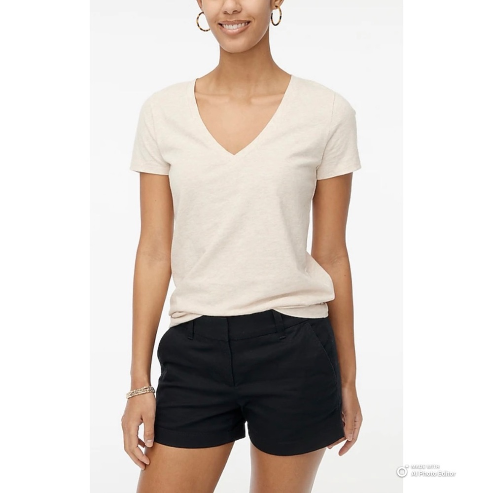 J Crew Factory Size 0 Black 3.5” Classic Chino Short NWT